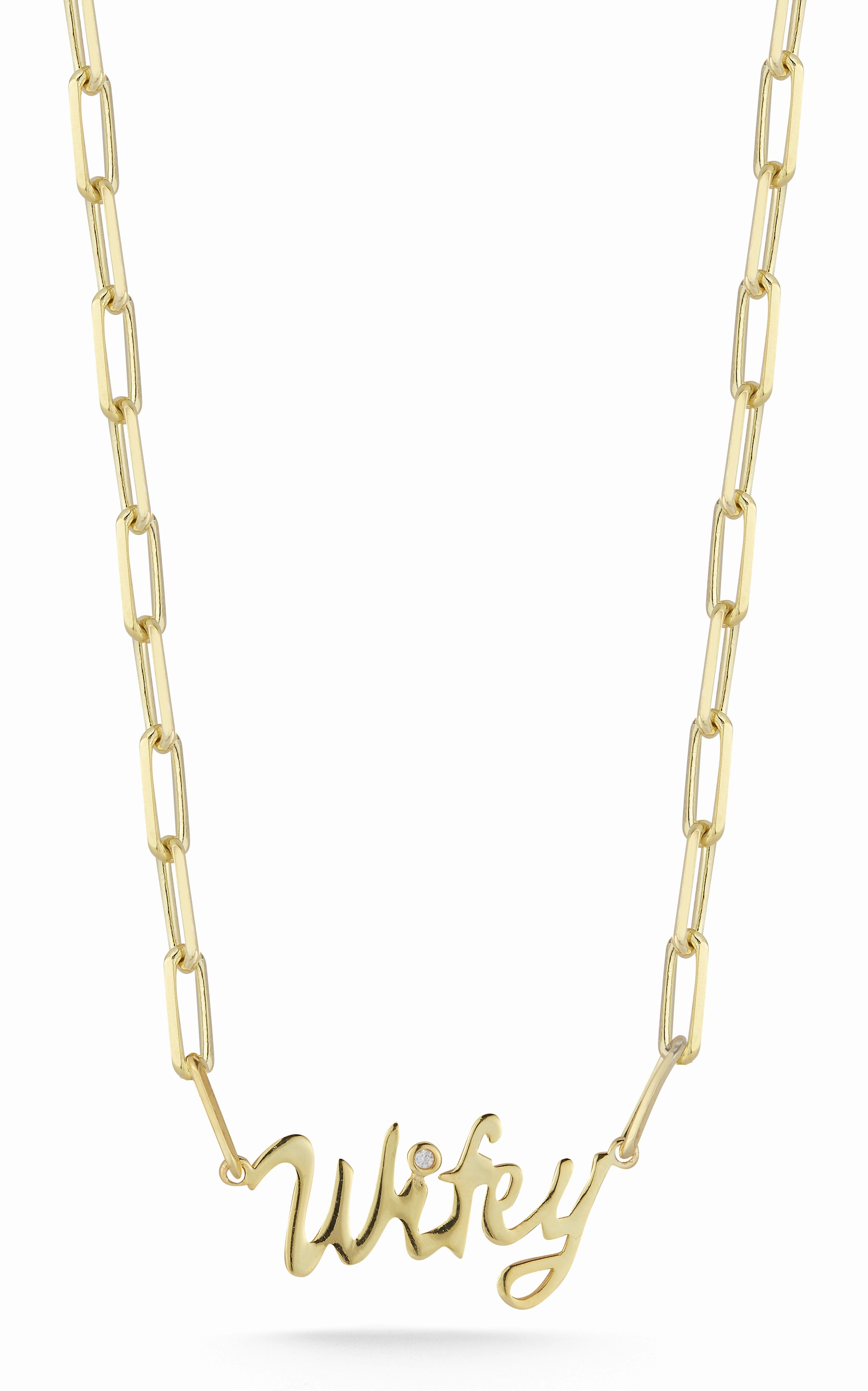 Wifey Necklace Bright Highlight Fashion Design