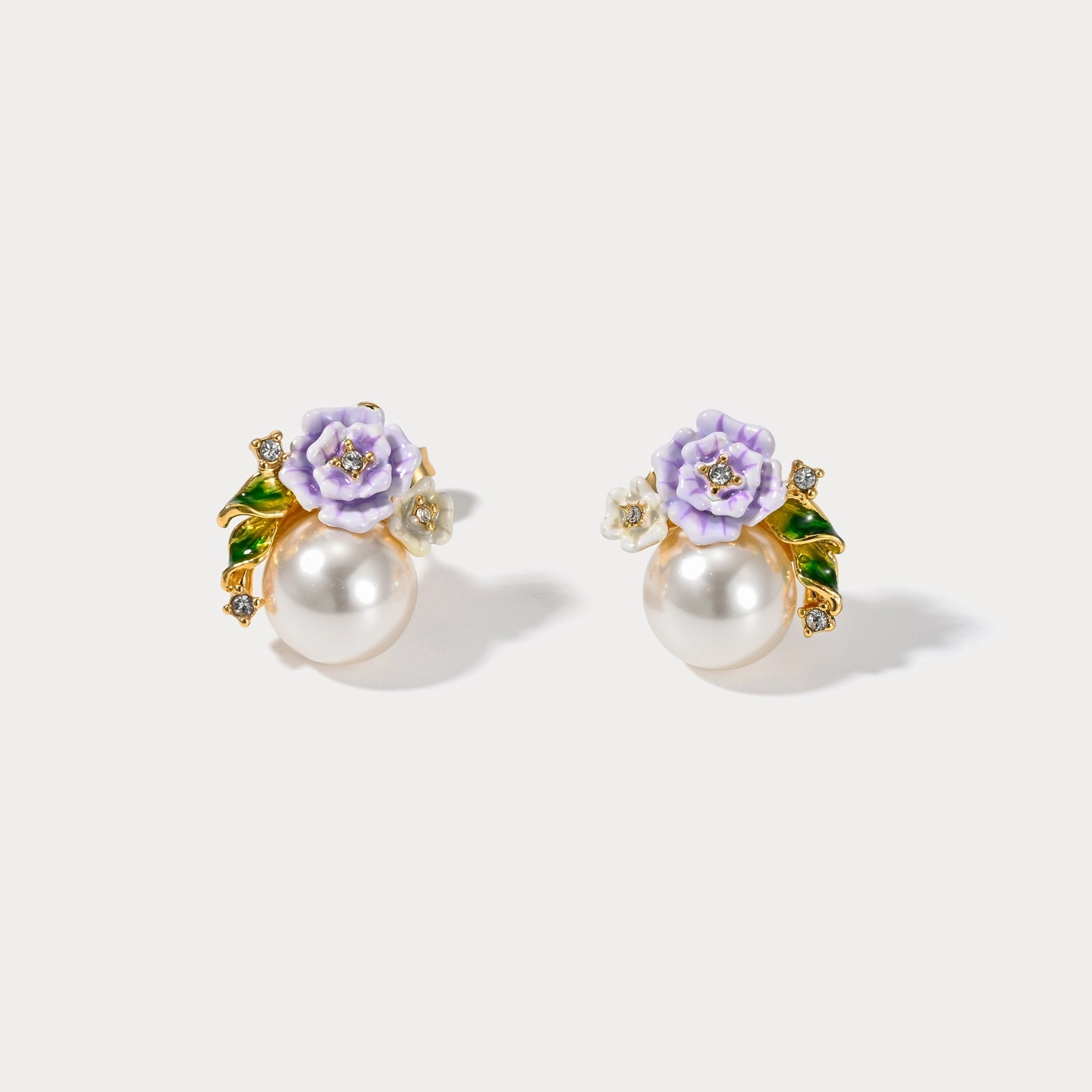 Wild Rose Stud Earrings Gloss Moment Dainty Design