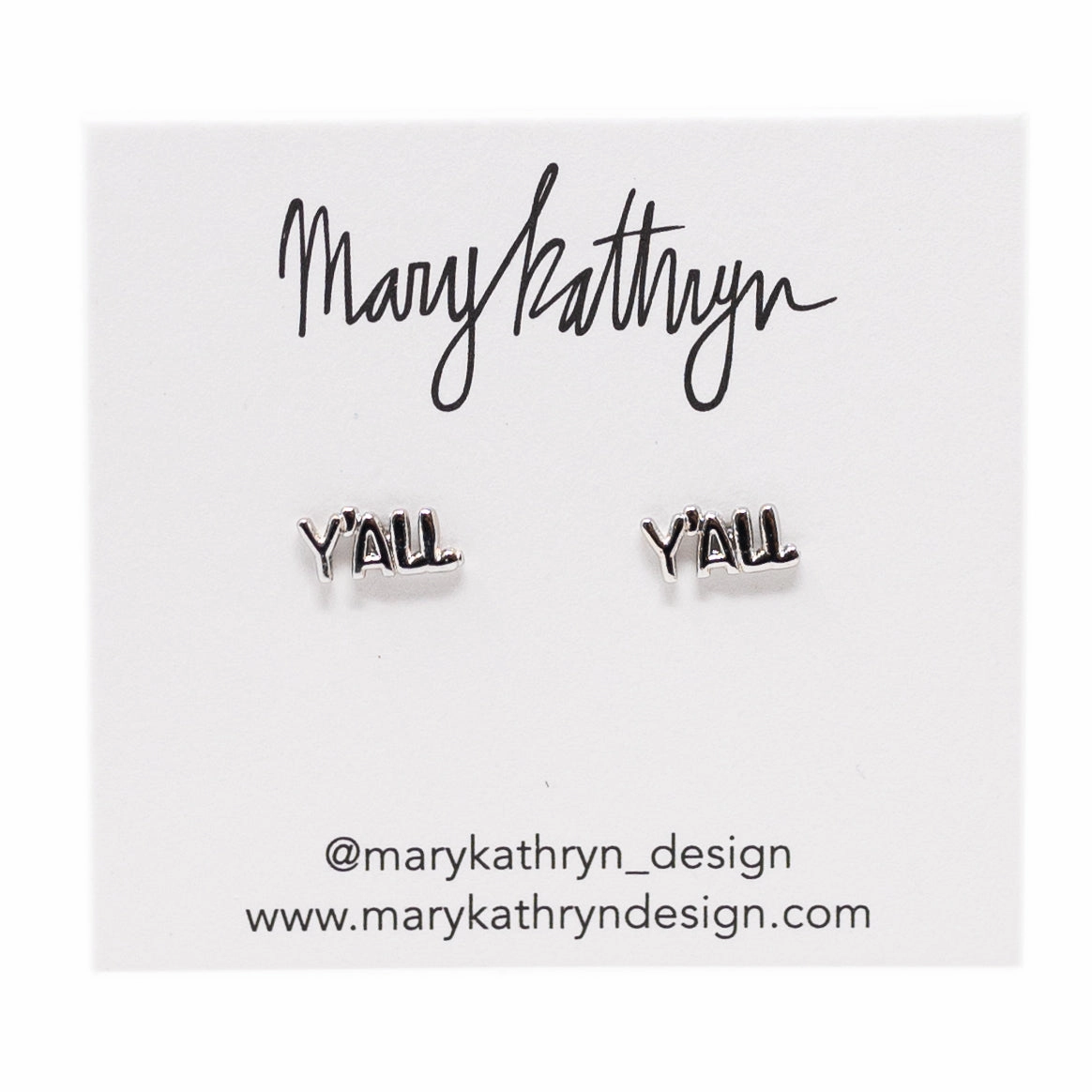 Y'all Studs Occasion Accent Minimalist Style